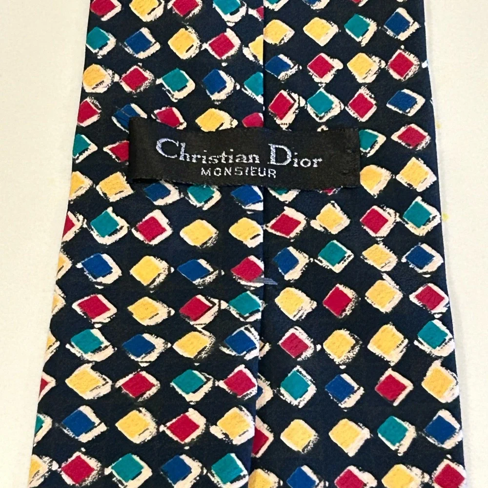 Christian Dio Colorful Silk Tie‎